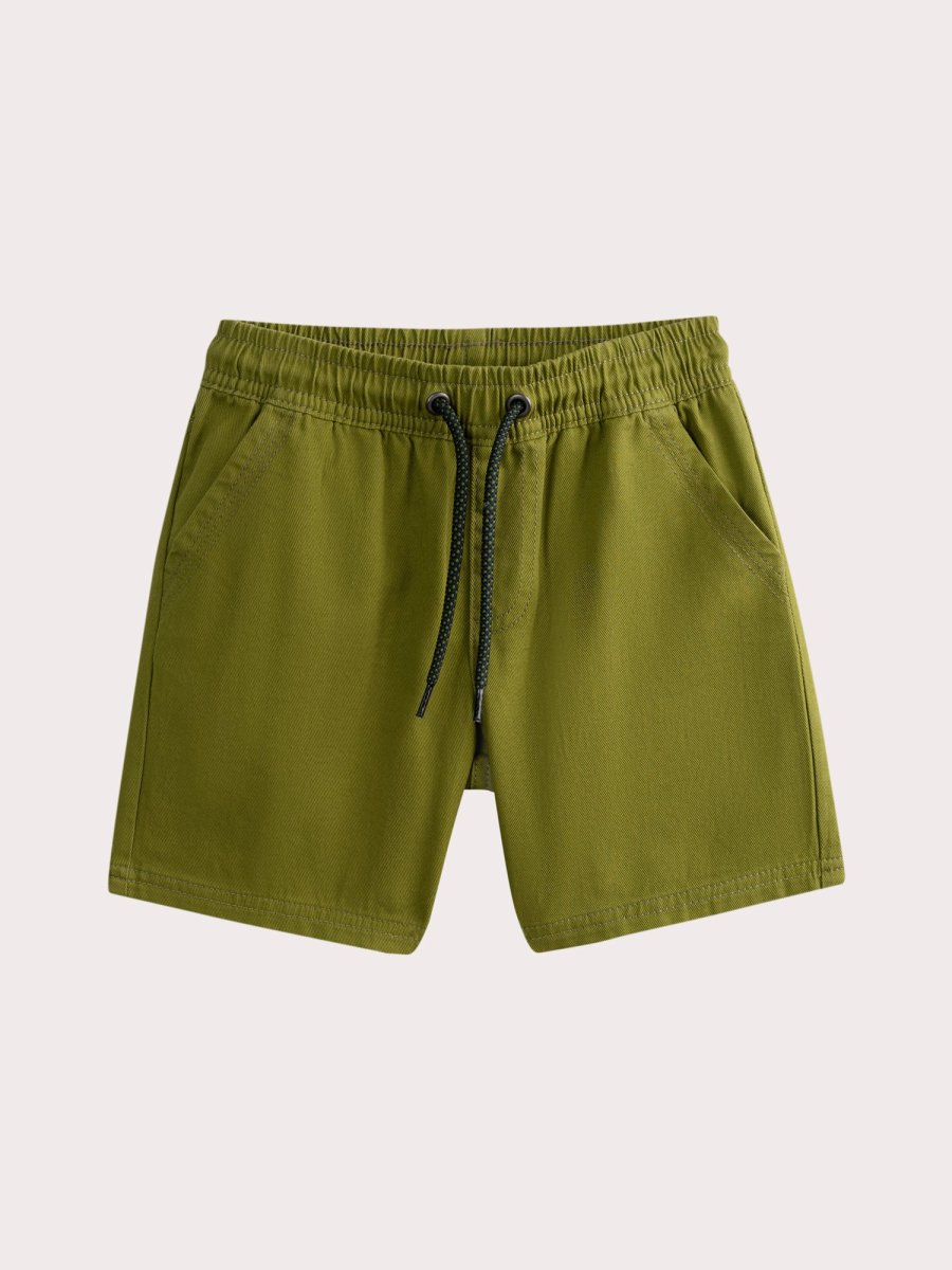Bermuda verde in twill - immagine 2