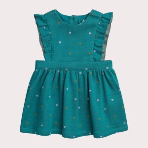 Abito blu pavone per bambina