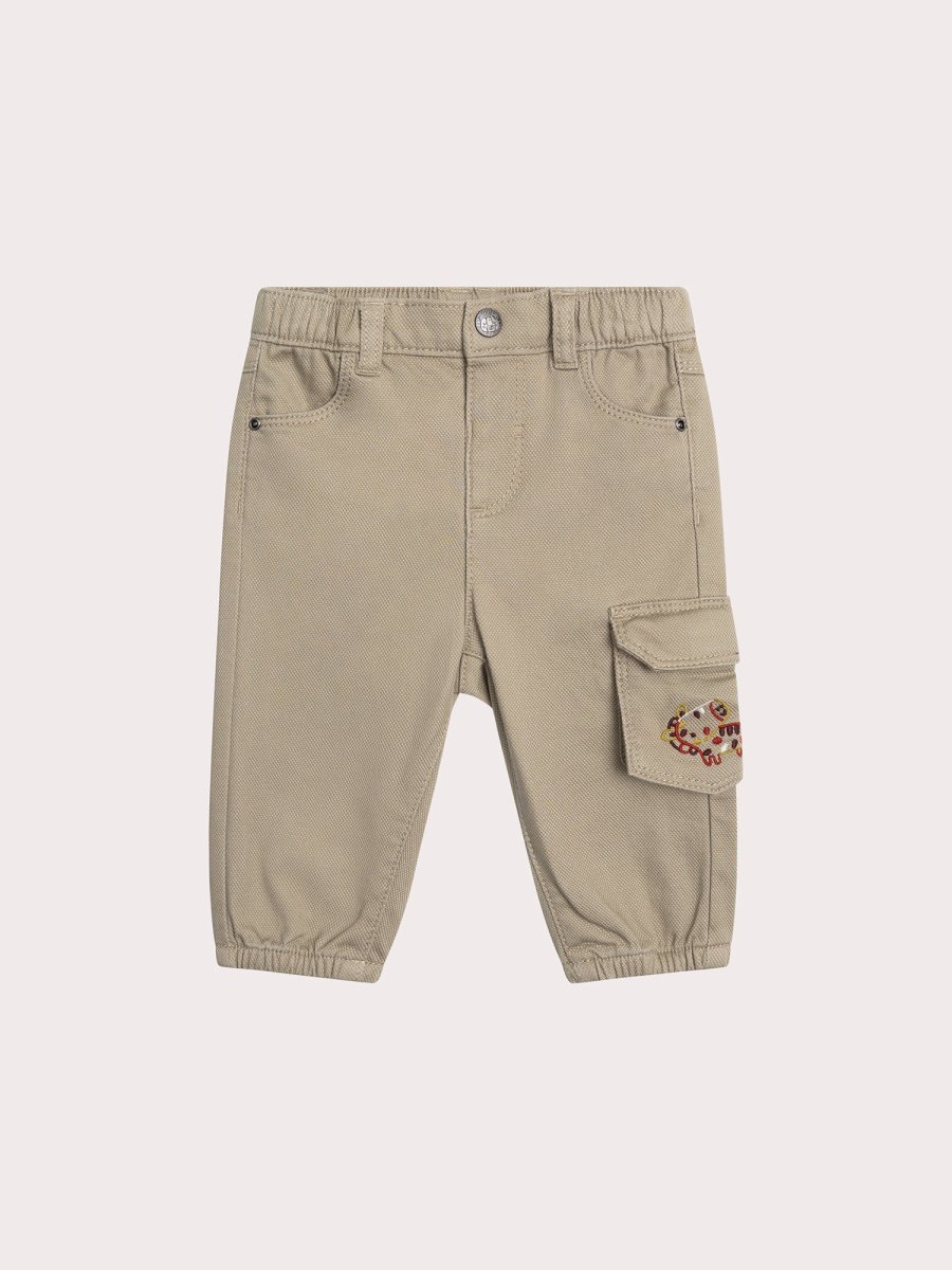 Pantaloni a canvas a zebra per bambini ragazzi