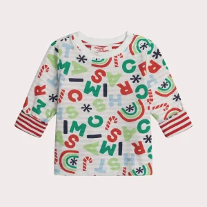 T-shirt natalizia reversibile per bambino