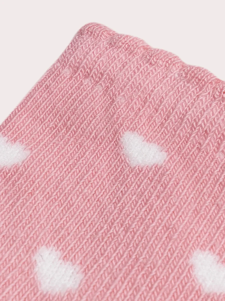Calzini Viola con Cuori per Bambina - immagine 3
