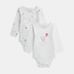 Set di 2 Bodies per Neonata con Motivo di Topo