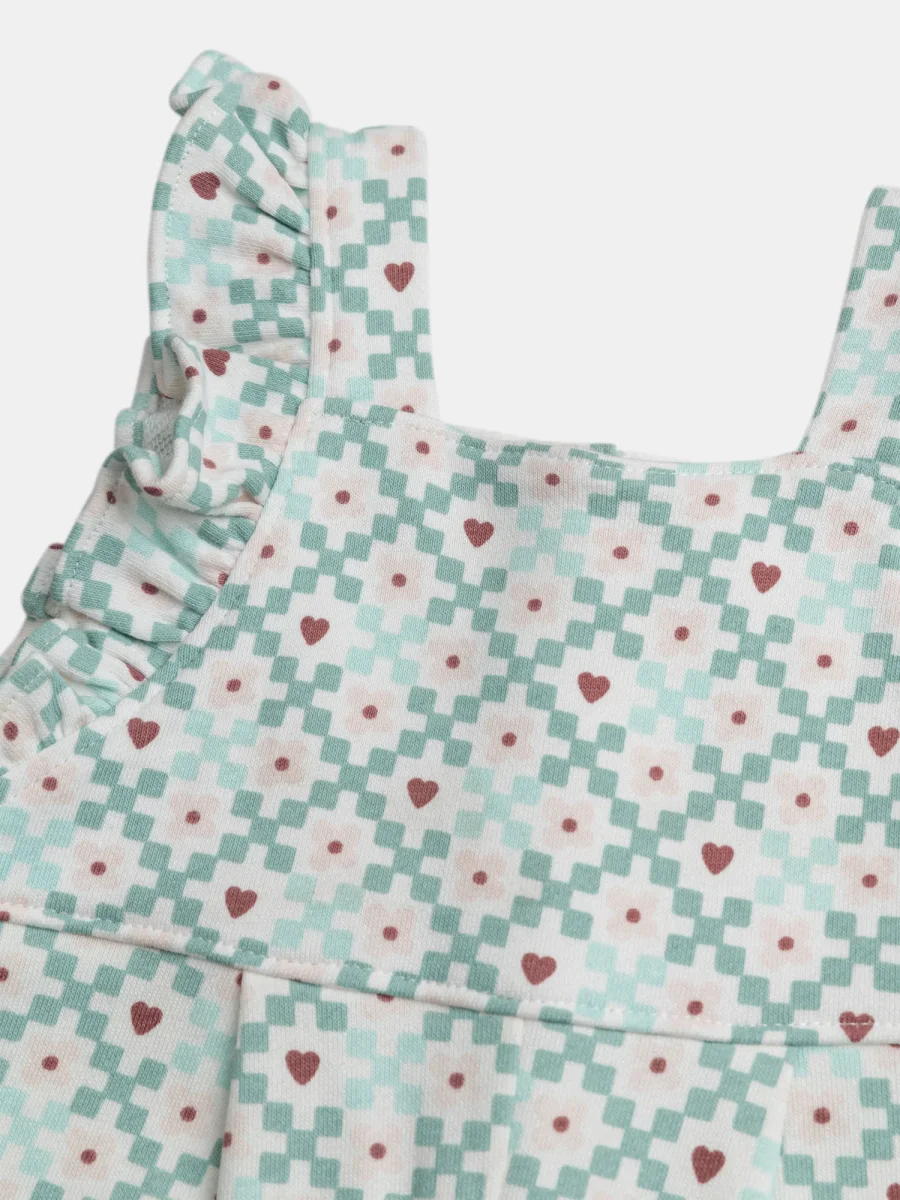 Tuta stampata pastello per bambina - immagine 4